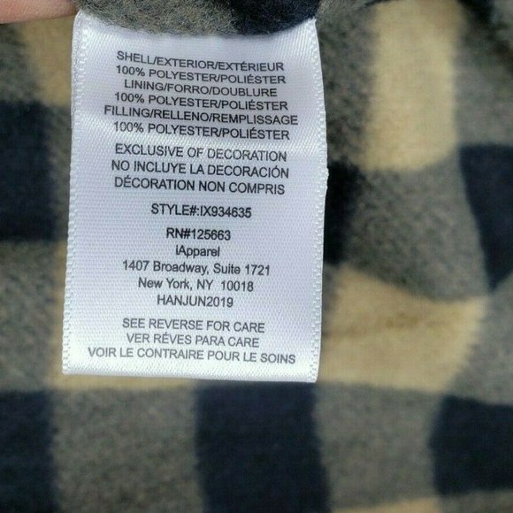 iXtreme Boys Brown Plaid Interior Full Zip Jacket With Skully Hat Included - Picture 4 of 12